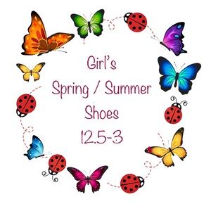 Girls Spring / Summer Shoes Size 12.5-3